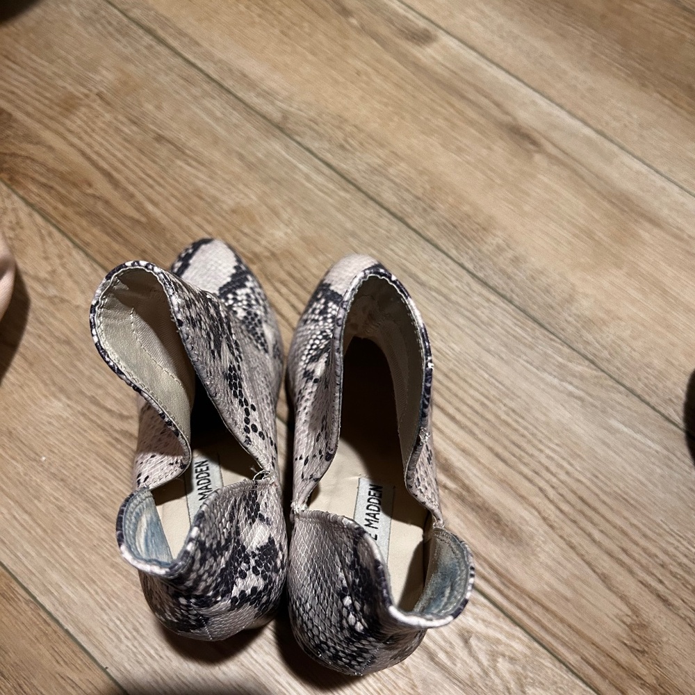 Faux Snakeskin Boots - Steve Madden